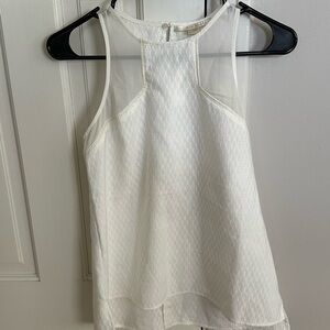 Cooper & Ella White Textured Tank Top